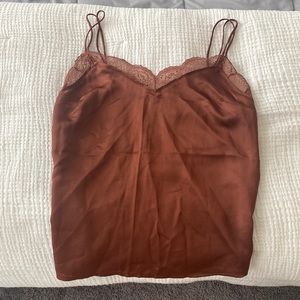 New Abercrombie Silk Lace Camisole Top